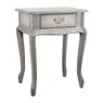 Sidetable barok - 44x32x57 cm - wit