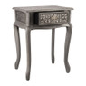 Sidetable barok - 44x32x57 cm - zilver