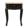 Sidetable hout - 44x32x57 cm - zwart