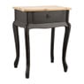 Sidetable hout - 44x32x57 cm - zwart