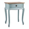 Sidetable hout - 44x32x57 cm - blauw