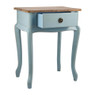 Sidetable hout - 44x32x57 cm - blauw