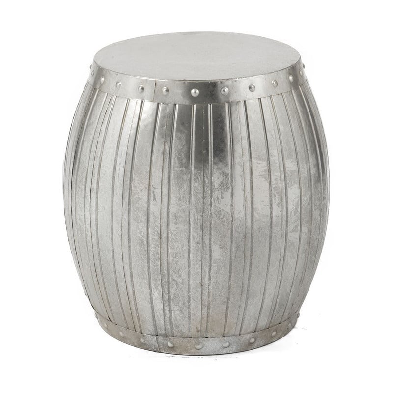 Bijzettafeltje antic zilver - 35x47 cm