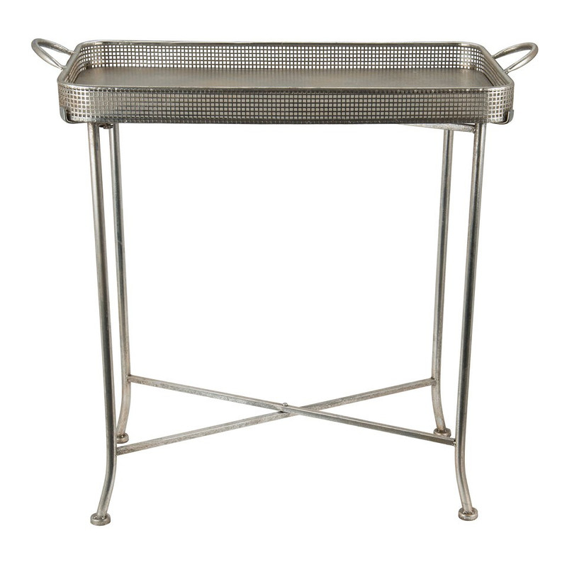 Butlertray antic zilver - 75x36x75 cm 