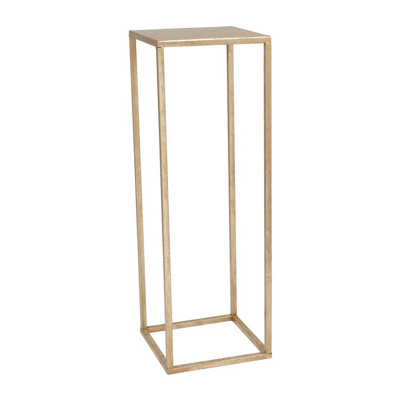 Bijzettafeltje antic gold - 23.5x23.5x70 cm