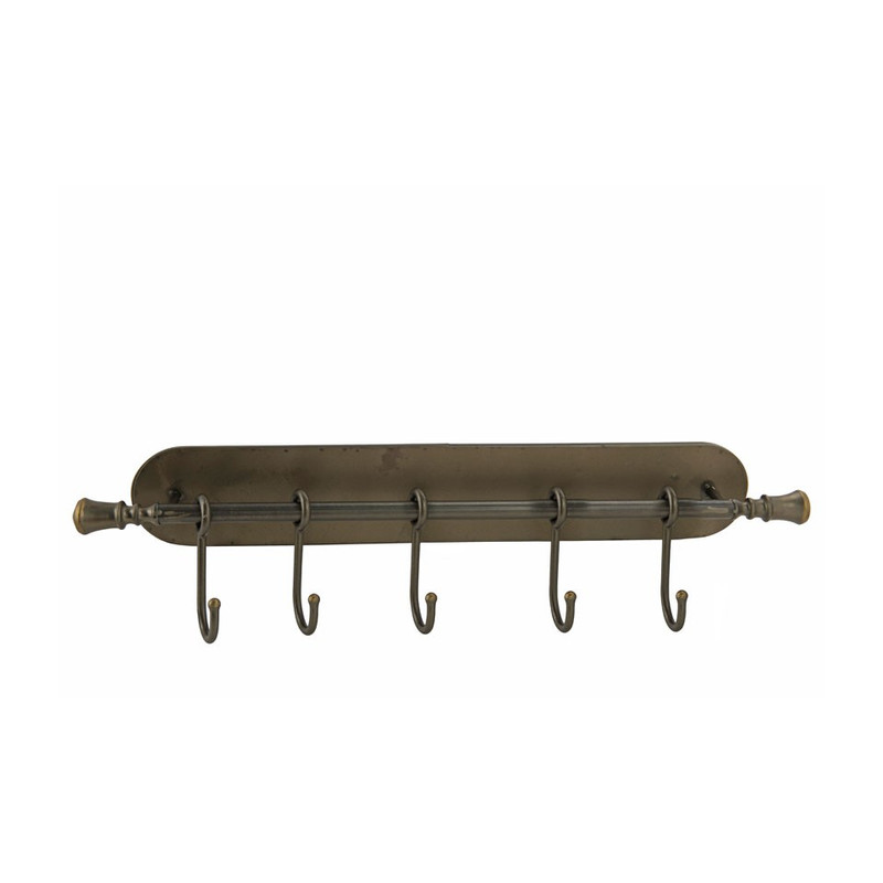 Kapstok 5 haken - 7.5x75x18 cm