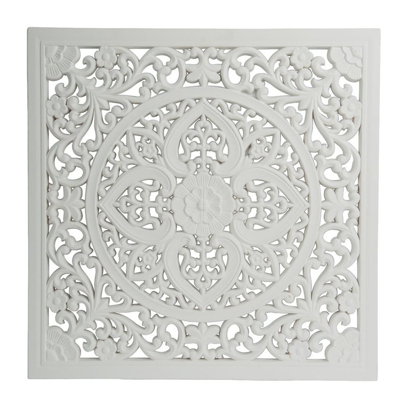 Wandpaneel  Fez - 50 x 50 cm - wit