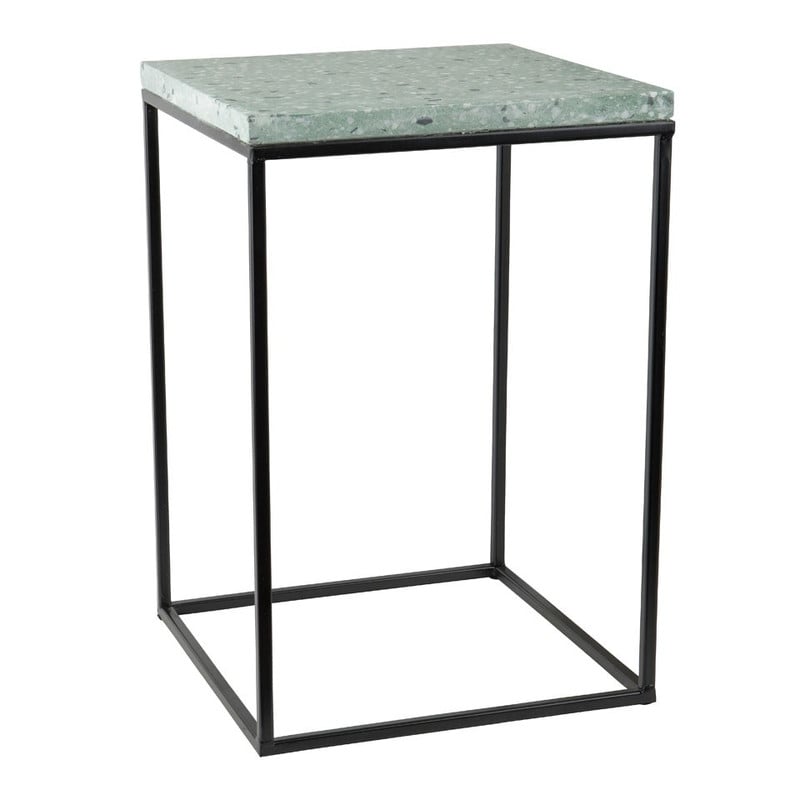 Bijzettafel terrazzo - groen - 30x30 cm