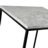 Bijzettafel marmer wit - 30x30 cm