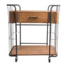 Bakkerskast met lade - 75x41x76 cm - zwart