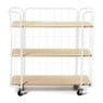 Bakkerskast breed - 3 planken - wit