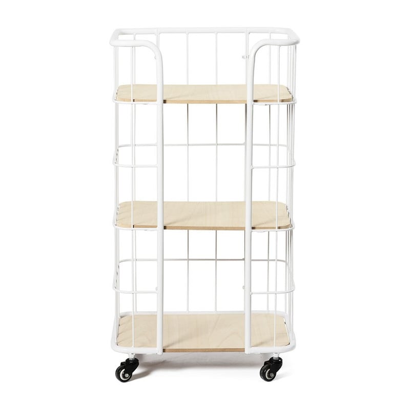Bakkerskast smal - 3 planken - wit