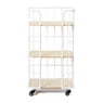 Bakkerskast smal - 3 planken - wit