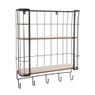 Wand-bakkerskast met haken - 51x16x62 cm