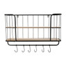Wand-bakkerskast met haken - 75x20x53 cm
