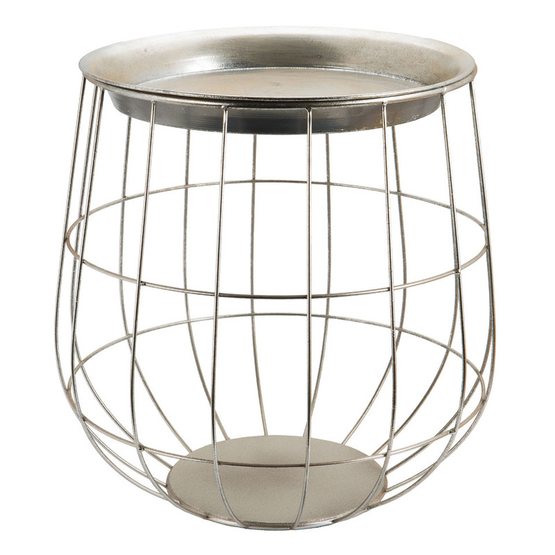 Tafeltje Malmo - zilver - 38x45 cm 