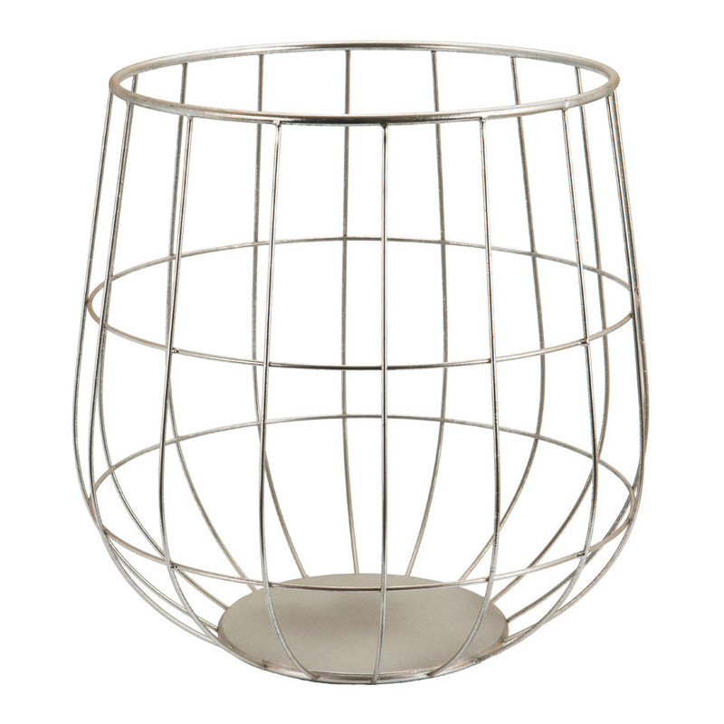 Tafeltje Malmo - zilver - 38x45 cm 