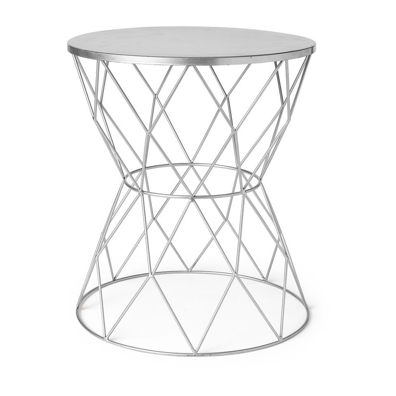 Tafeltje Diabolo - 35x47 cm - zilver 