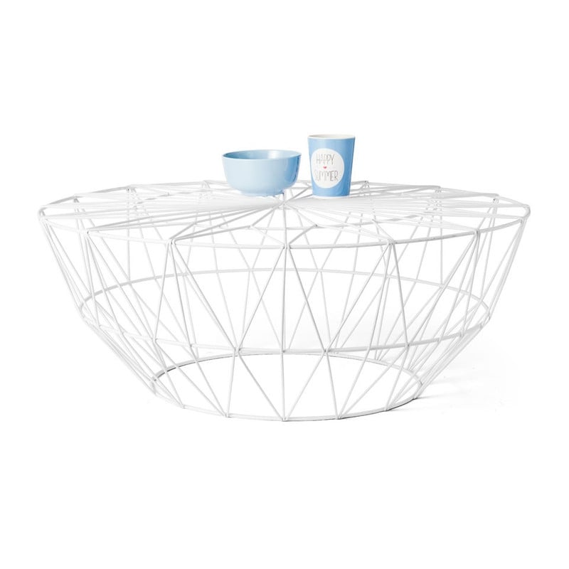 Salontafel Malmo - wit - 75x30 cm