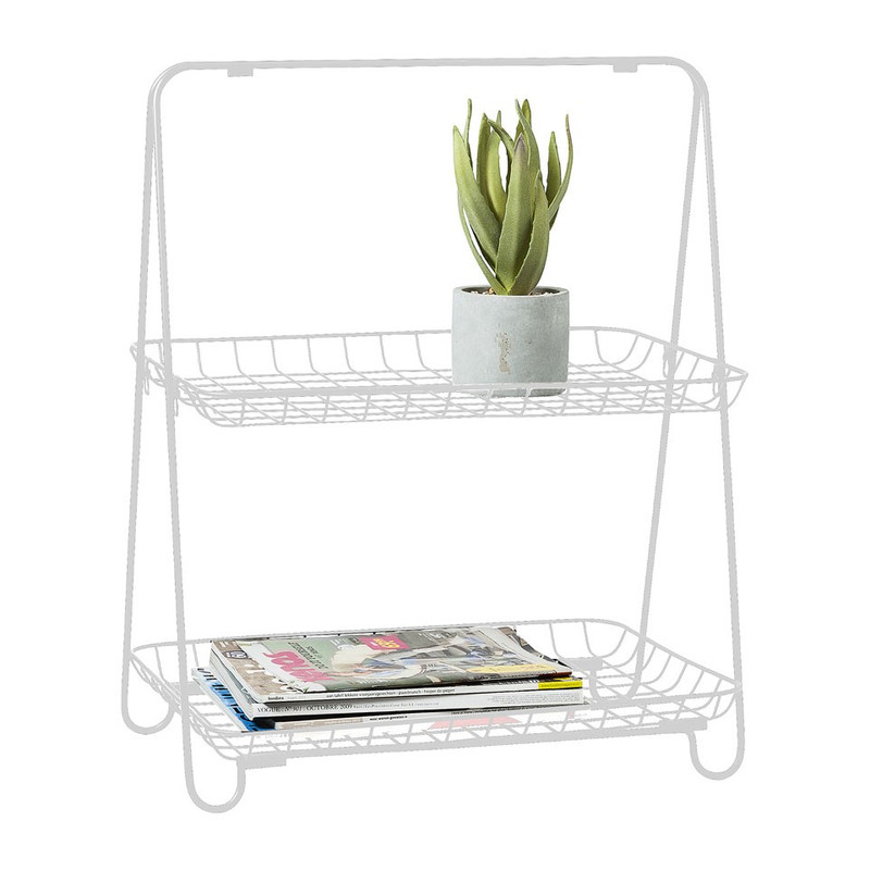Etagère Malmo - 52x36x65 cm - wit