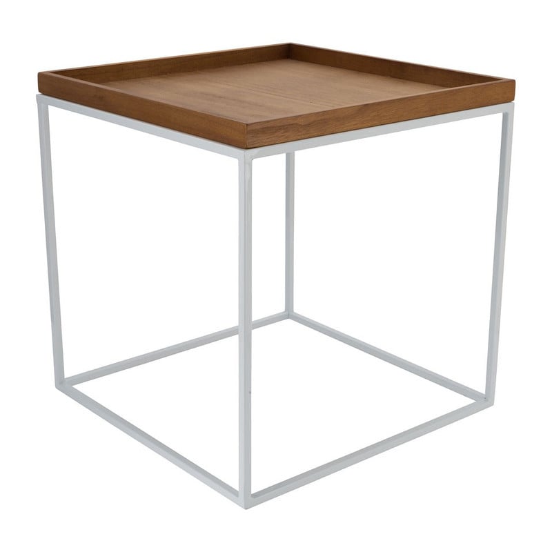 Bijzettafeltje met dienblad – 40x40x41 cm