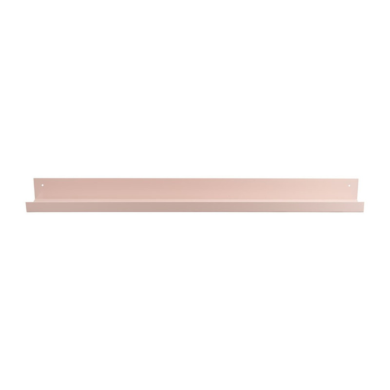Wandplank metaal - 90 cm - roze