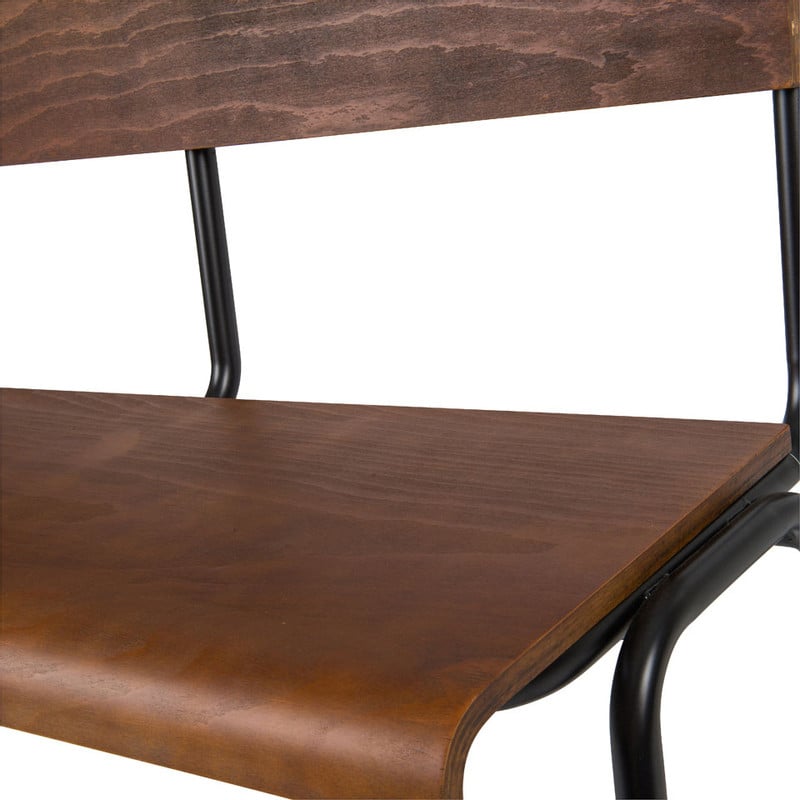 College-bankje - hout - 112 x 53 x 82 cm