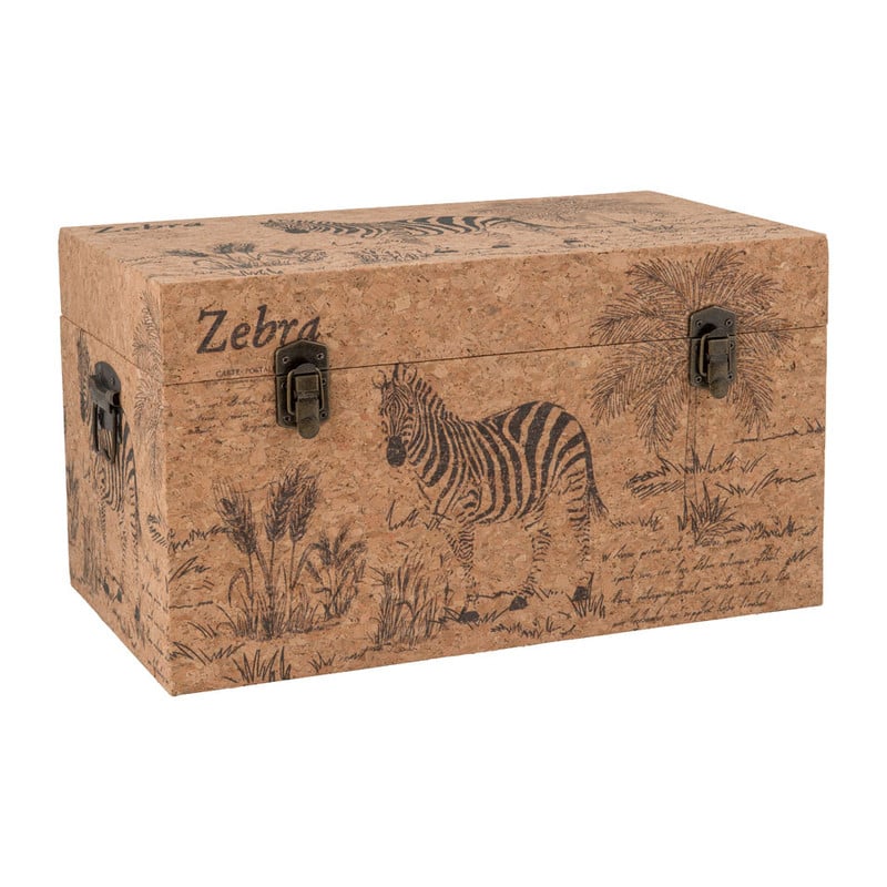 Opbergkist Africa - hout - 45x26x25 cm