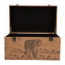 Opbergkist Africa - 55 x 32 x 30 cm  - hout
