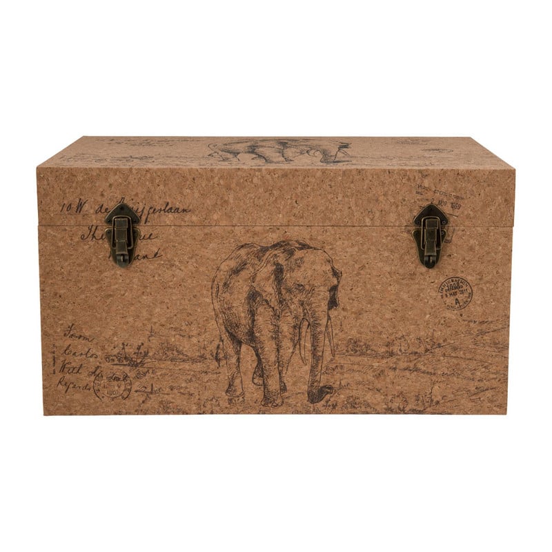 Opbergkist Africa - 65 x 38 x 35 cm  - hout