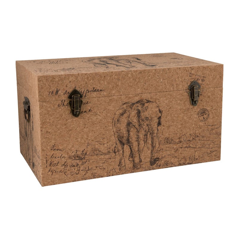 Opbergkist Africa - 65 x 38 x 35 cm  - hout