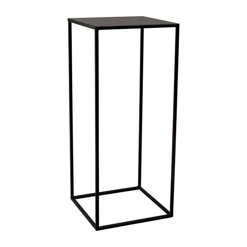 Bijzettafeltje hoog - 29.6x29.6x70cm - zwart