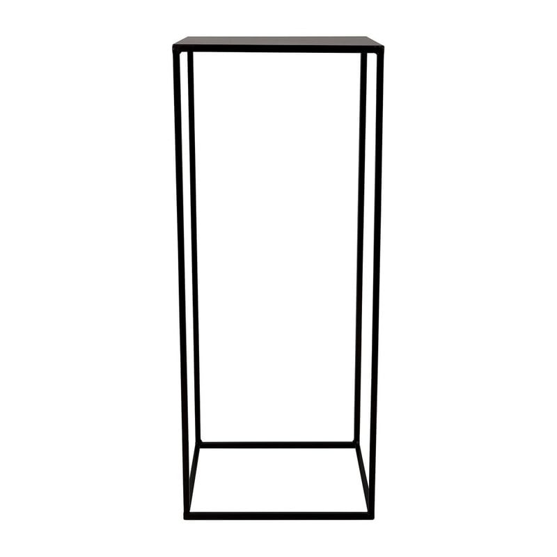 Bijzettafeltje hoog - 32x32x80cm - zwart