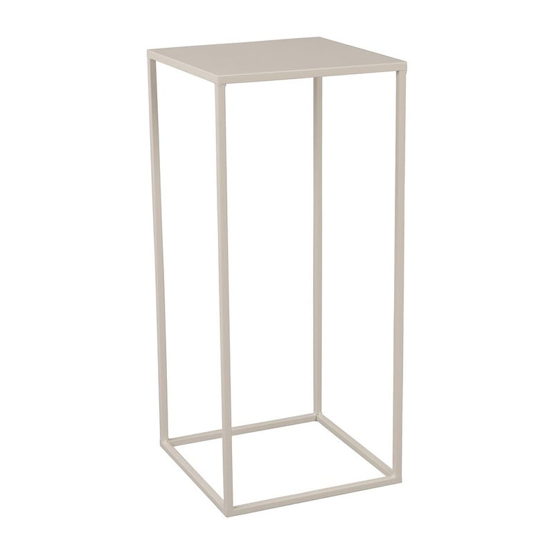 Bijzettafeltje hoog - 27x27x60 cm – wit