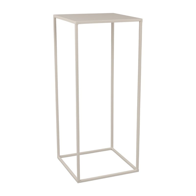 Bijzettafeltje hoog - 30x30x70 cm – wit