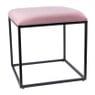 Krukje velvet - roze - 45x45x46 cm