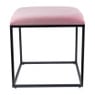 Krukje velvet - roze - 45x45x46 cm