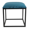 Krukje velvet - blauw - 37x37x38 cm