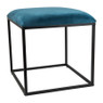 Krukje velvet - blauw - 45x45x46 cm