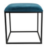 Krukje velvet - blauw - 45x45x46 cm