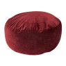 Poef velvet - rood - ø50x20 cm