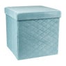 Opbergpoef opvouwbaar - blauw - 38x38x38 cm 