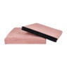 Opbergpoef opvouwbaar - oud roze - 38x38x38 cm 