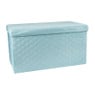 Opbergpoef opvouwbaar - blauw - 70x38x38 cm 