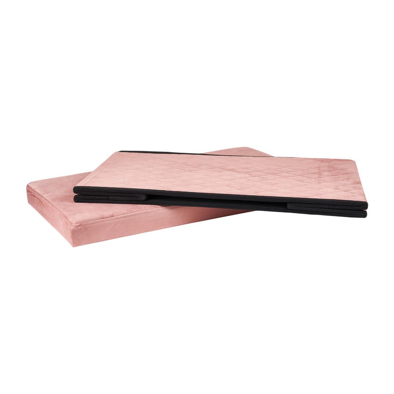 Opbergpoef opvouwbaar - oud roze - 70x38x38 cm 