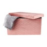 Opbergpoef opvouwbaar - oud roze - 70x38x38 cm 
