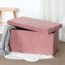Opbergpoef opvouwbaar - oud roze - 70x38x38 cm 