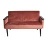 2-zits bankje Elisa - roze - 137x76x79 cm