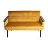 2-zits bankje Elisa - geel - 137x76x79 cm