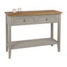 Sidetable met 2 laden - grijs 